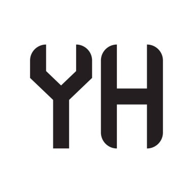 başlangıç harf vektör logo simgesi