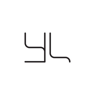 yl ilk harf vektör simgesi simgesi