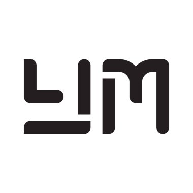 ym ilk harf vektör logo simgesi