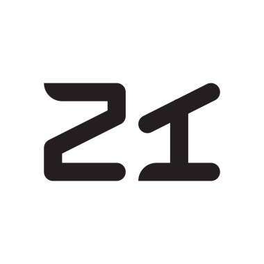 zi ilk harf vektör logo simgesi