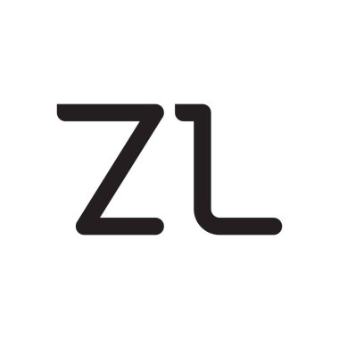 zl ilk harf vektör logo simgesi