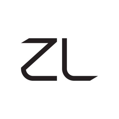 zl ilk harf vektör logo simgesi