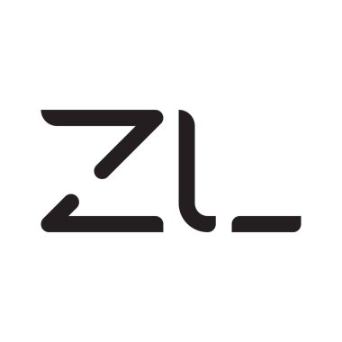 zl ilk harf vektör logo simgesi