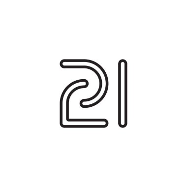 zl ilk harf vektör logo simgesi