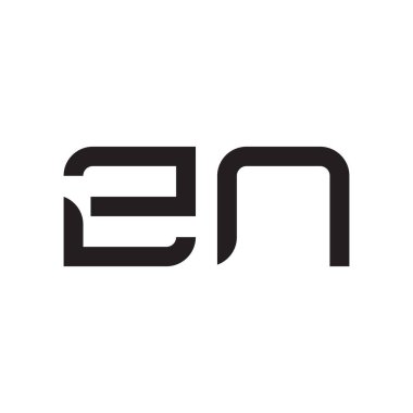 zn ilk harf vektör logo simgesi