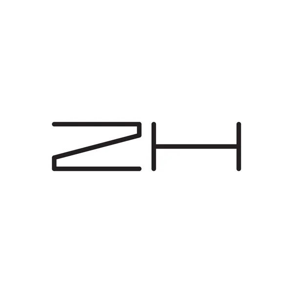 Zh初始字母向量图标 — 图库矢量图片
