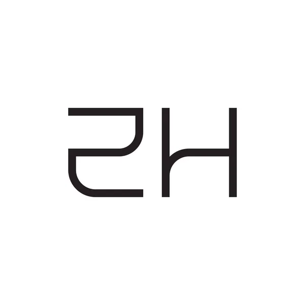 Hz初期文字ベクトルロゴアイコン — ストックベクタ