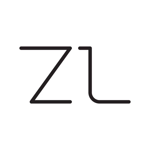 Zl頭文字ベクトルロゴアイコン — ストックベクタ