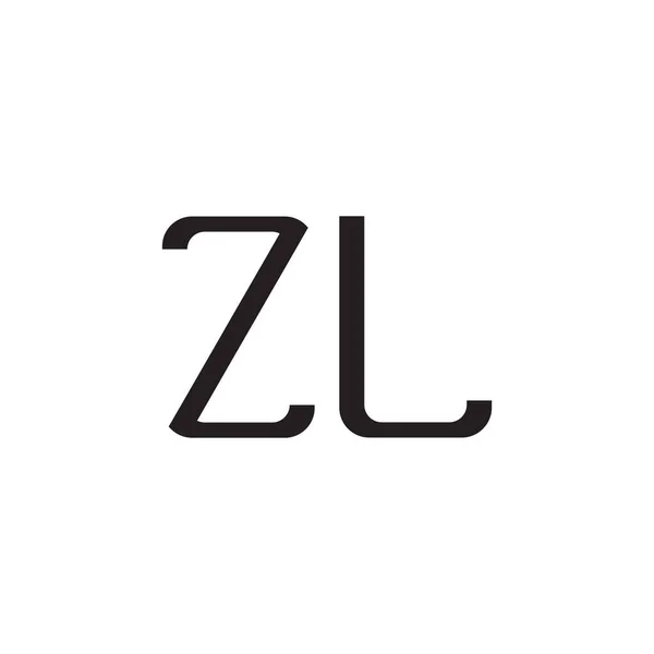 Zl頭文字ベクトルロゴアイコン — ストックベクタ