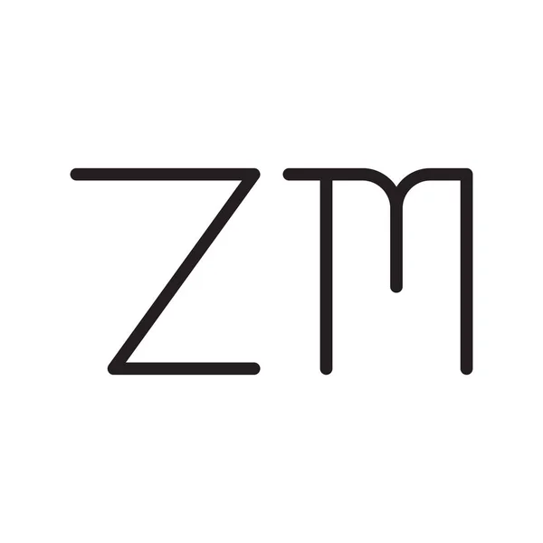 Zm初始字母向量图标 — 图库矢量图片