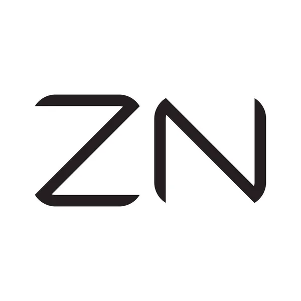 Zn初始字母向量图标 — 图库矢量图片