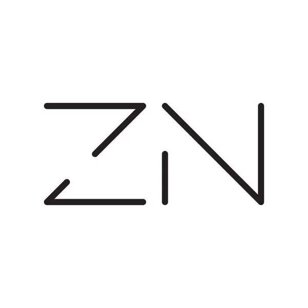 Zn初始字母向量图标 — 图库矢量图片