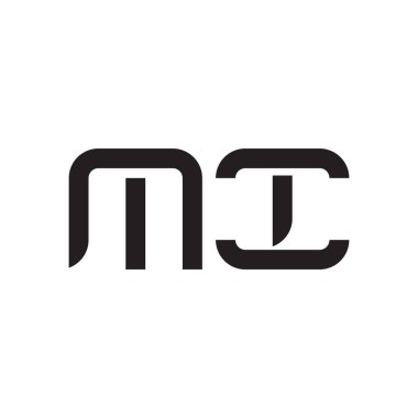 Mi ilk harf vektör logo simgesi