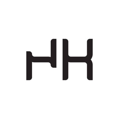 nk ilk harf vektör logo simgesi