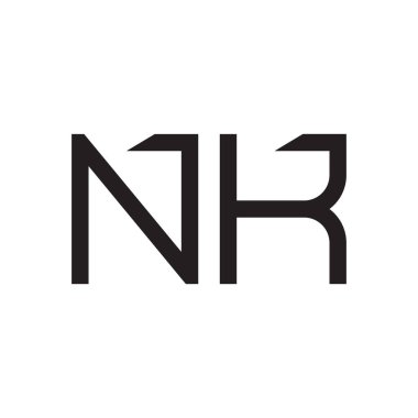 nk ilk harf vektör logo simgesi