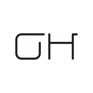 İlk harf vektör logosu simgesi