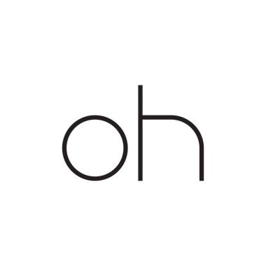 İlk harf vektör logosu simgesi