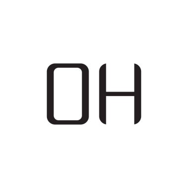 İlk harf vektör logosu simgesi