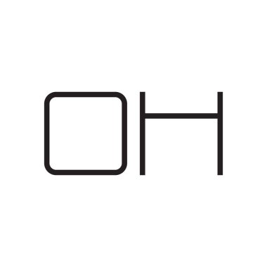 İlk harf vektör logosu simgesi