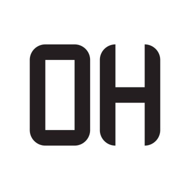 İlk harf vektör logosu simgesi