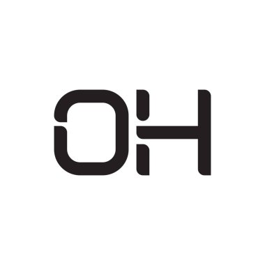 İlk harf vektör logosu simgesi