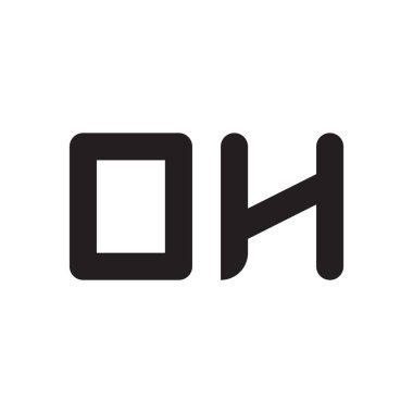 İlk harf vektör logosu simgesi