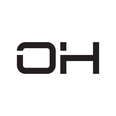 İlk harf vektör logosu simgesi