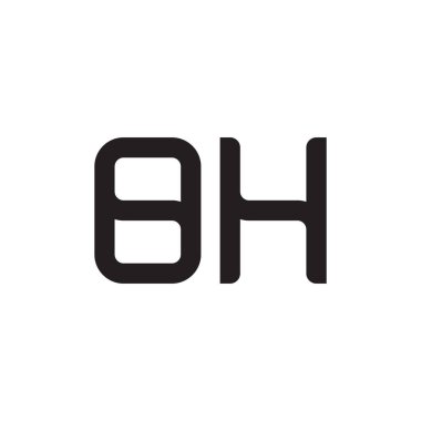 İlk harf vektör logosu simgesi