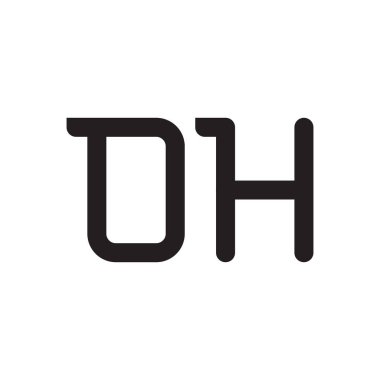 İlk harf vektör logosu simgesi