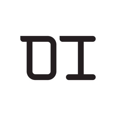 oi ilk harf vektör logo simgesi