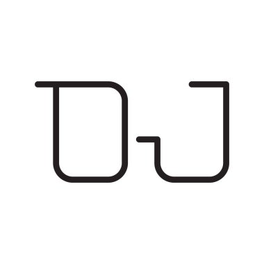 Oj ilk harf vektör logo simgesi