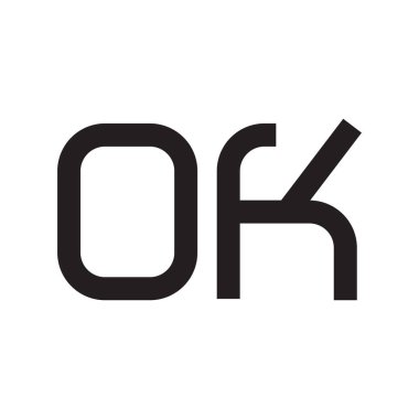 Tamam ilk harf vektör logo simgesi