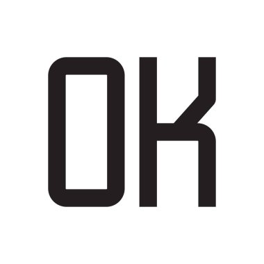 Tamam ilk harf vektör logo simgesi