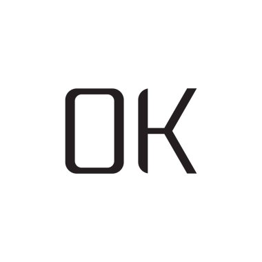 Tamam ilk harf vektör logo simgesi