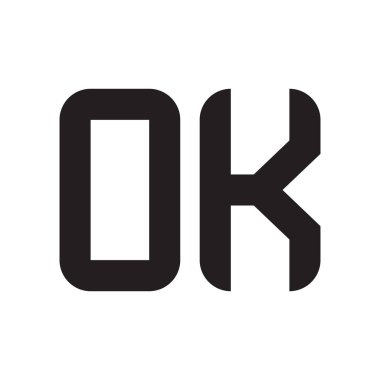 Tamam ilk harf vektör logo simgesi