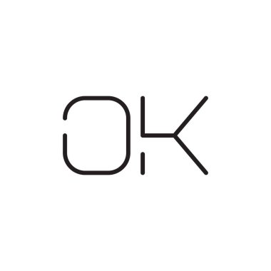 Tamam ilk harf vektör logo simgesi