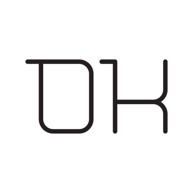 Tamam ilk harf vektör logo simgesi