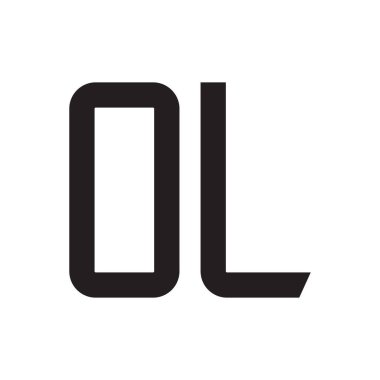 İlk harf vektör logo simgesi