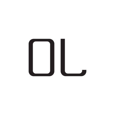 İlk harf vektör logo simgesi