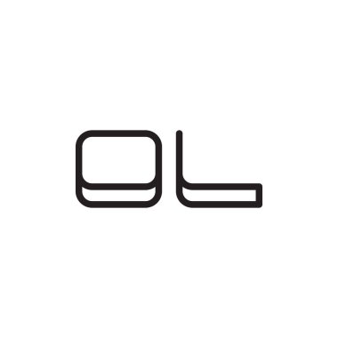 İlk harf vektör logo simgesi