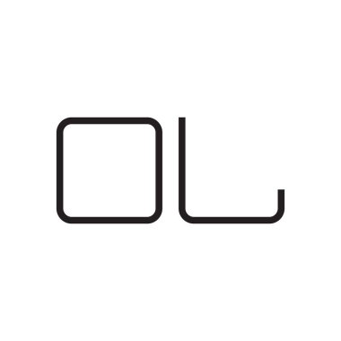 İlk harf vektör logo simgesi