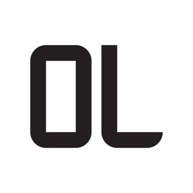 İlk harf vektör logo simgesi