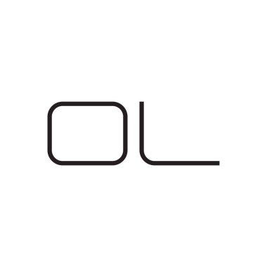 İlk harf vektör logo simgesi