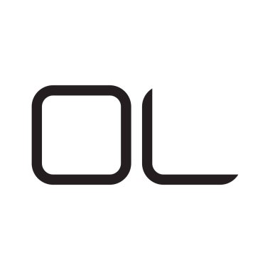 İlk harf vektör logo simgesi