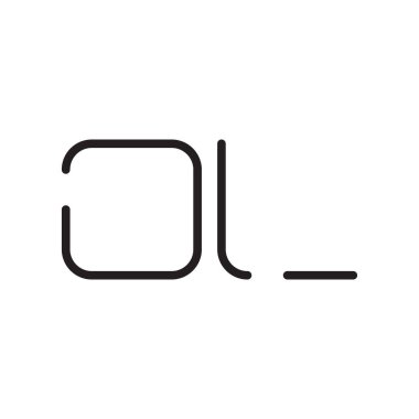 İlk harf vektör logo simgesi