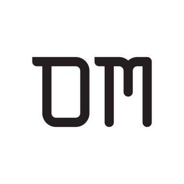 om ilk harf vektör logo simgesi