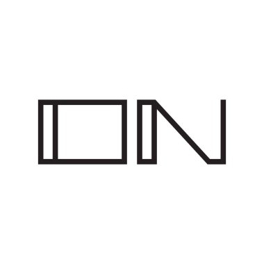 ilk harf vektör logo simgesinde