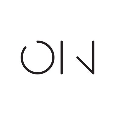 ilk harf vektör logo simgesinde