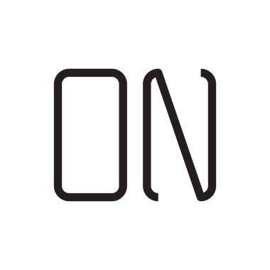 ilk harf vektör logo simgesinde