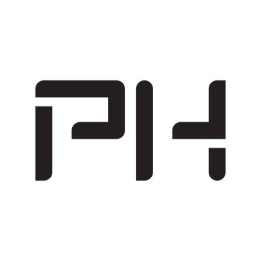 ph ilk harf vektör logo simgesi
